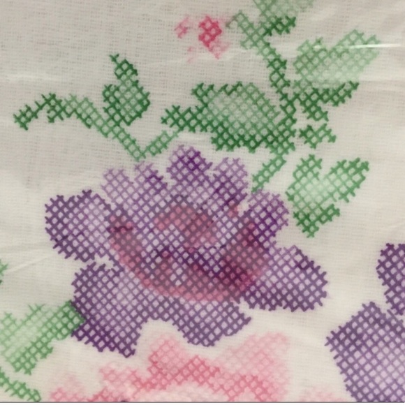 PRIME WAY COMPANIES Colorful Floral Vinyl Printed Tablecloth 60” Round NWT - Picture 2 of 12